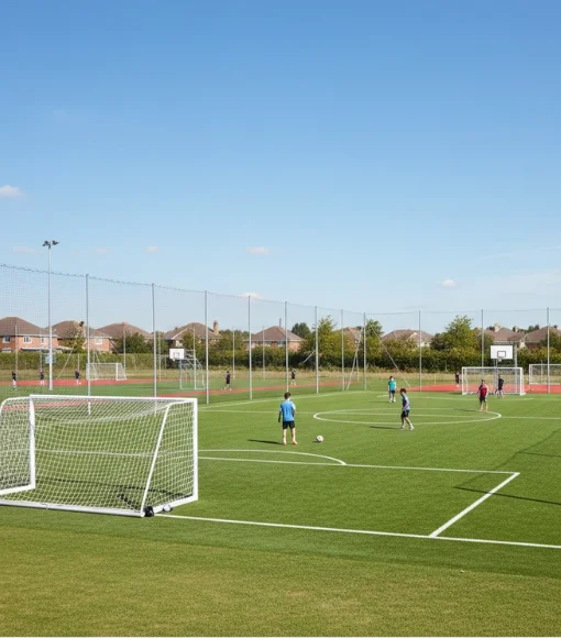 Football Volleyball Nets Installation